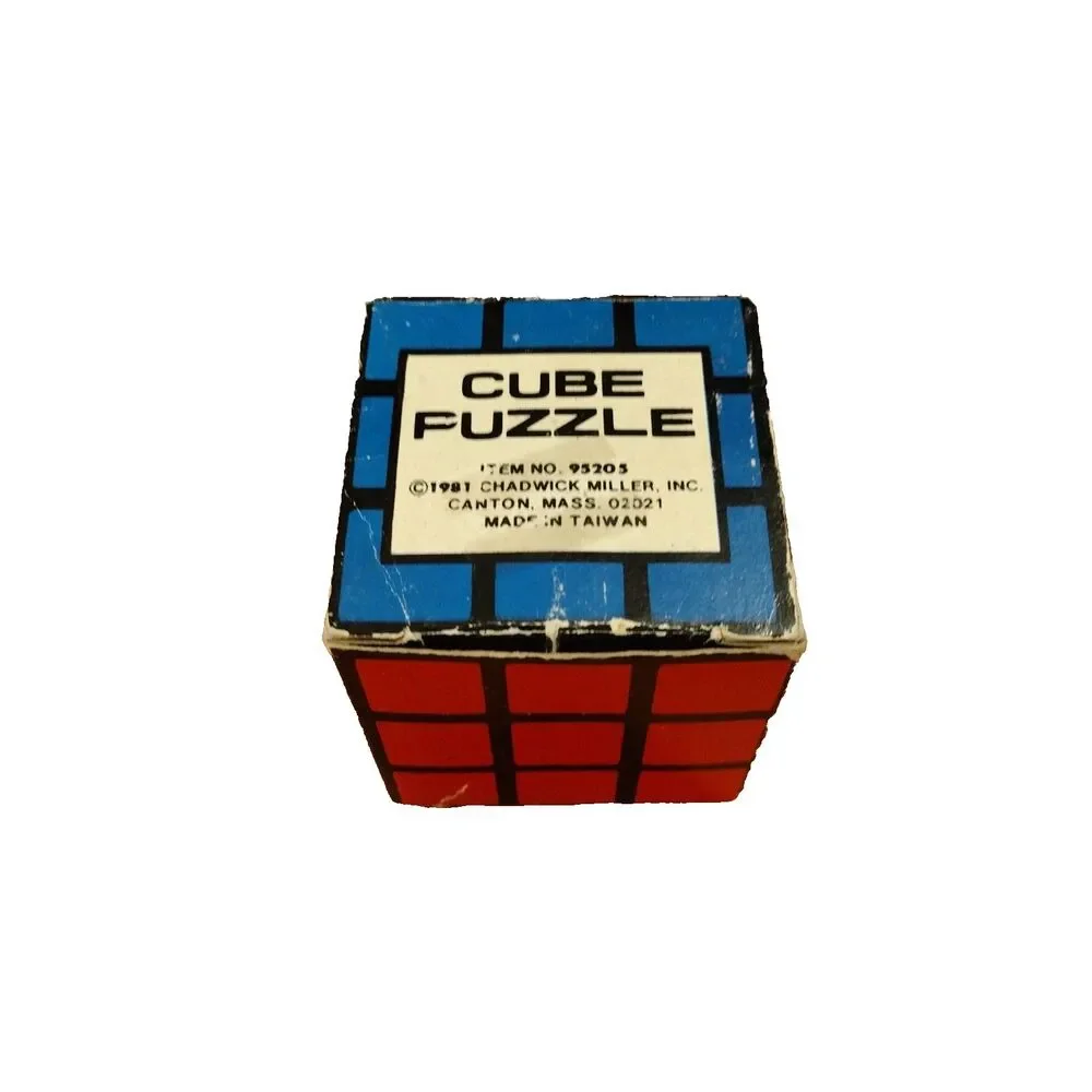 Chadwick Miller Cube Puzzle 95205 VTG 1984 Twist Color-Match 3x3x3 w/Box Taiwan